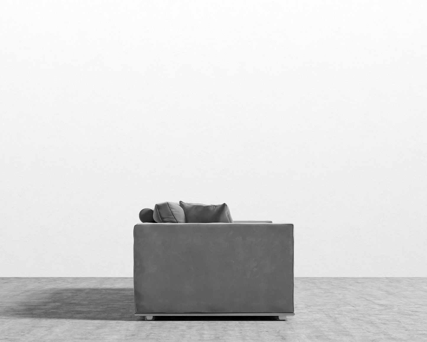 Milo Sofa - Plush Velvet - Glacier Grey
