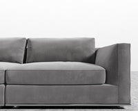 Milo Sofa - Plush Velvet - Glacier Grey