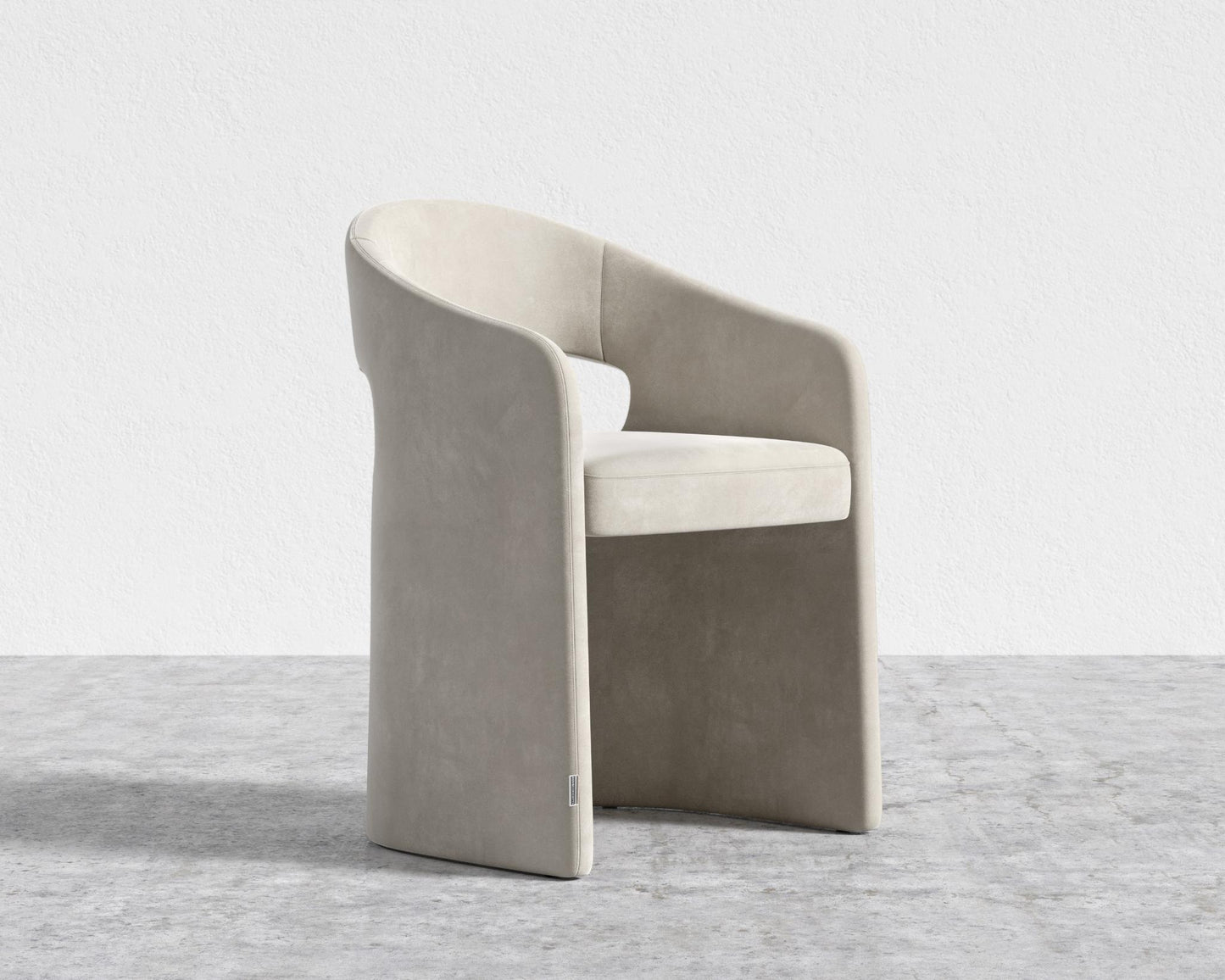 Rhea Dining Chair - Venice Vegan Suede - Latte