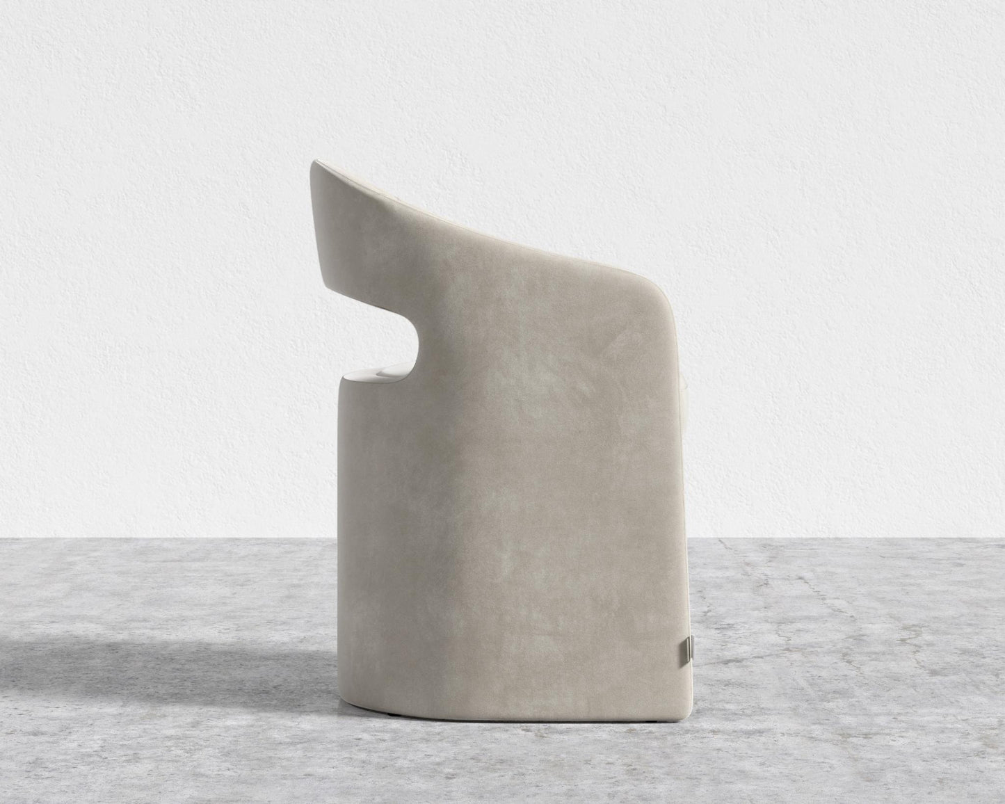 Rhea Dining Chair - Venice Vegan Suede - Latte
