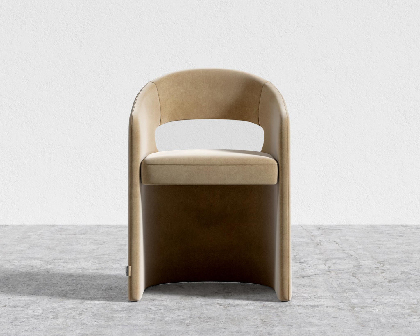 Rhea Dining Chair - Cotton Velvet - Tuscany