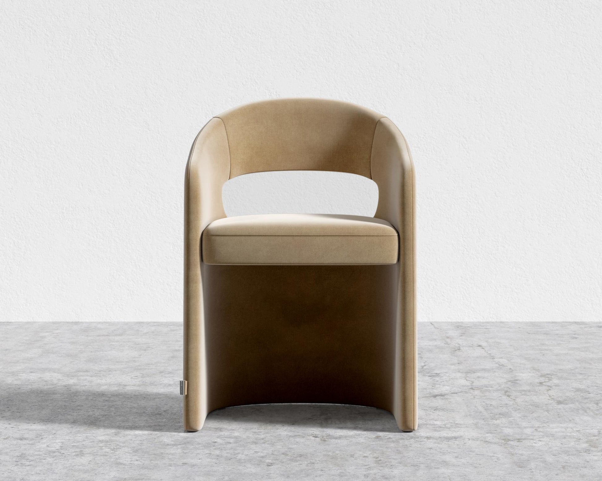 Rhea Dining Chair - Cotton Velvet - Tuscany