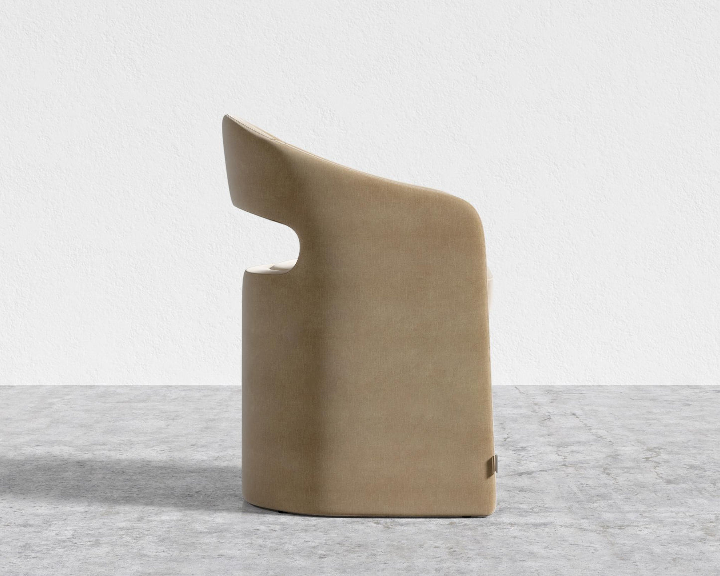 Rhea Dining Chair - Cotton Velvet - Tuscany