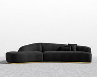 Grand Curved Sectional - Chatou Boucle - Caviar