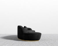 Grand Curved Sectional - Chatou Boucle - Caviar