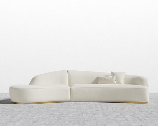 Grand Curved Sectional - Chatou Boucle - Pearl