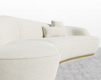 Grand Curved Sectional - Chatou Boucle - Pearl