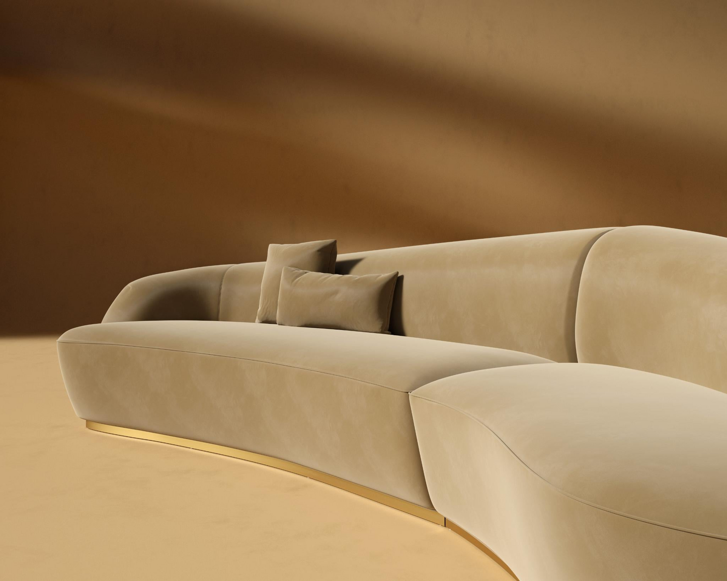 Reya_curved_sectional_RHF_Plush_Velvet_dune