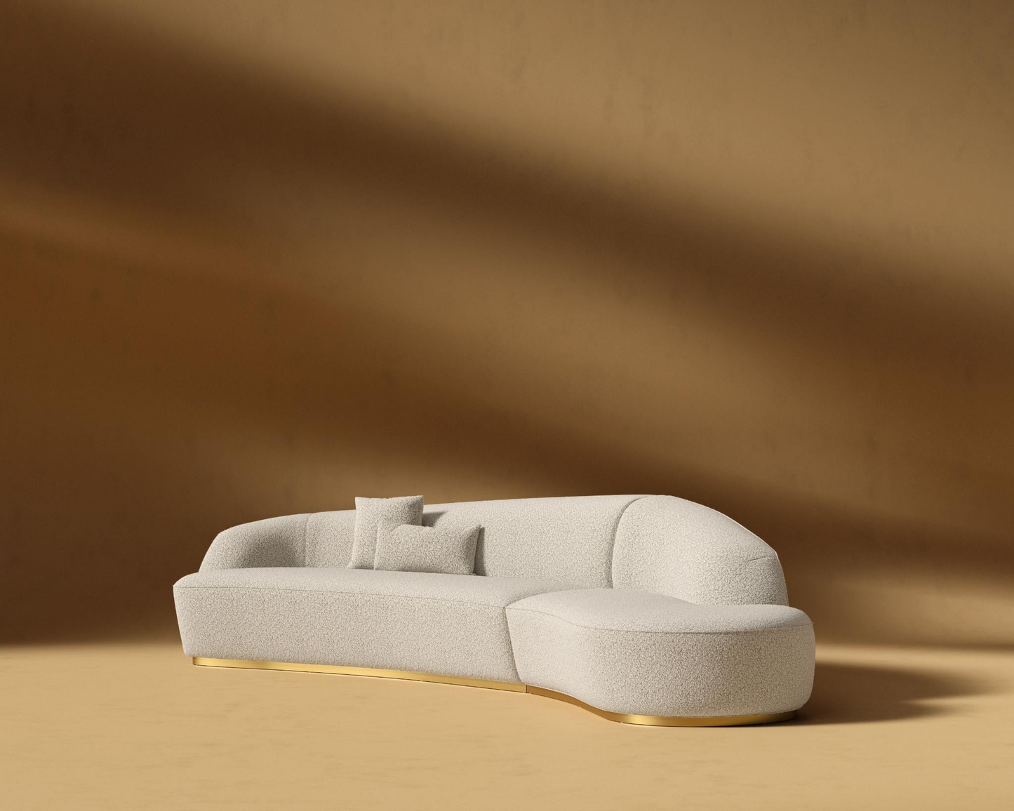 Reya_Curved_Sectional_RHF_Shearling_Pearl_Almond
