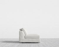 Milo 1 Seater - Armless - Trento Microfiber Leather - Trento Eggshell