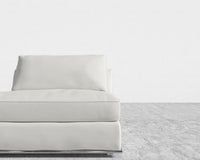 Milo 1 Seater - Armless - Trento Microfiber Leather - Trento Eggshell