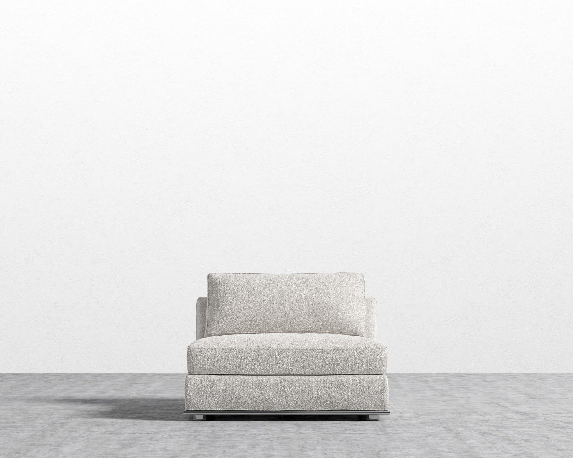 Milo 1 Seater - Armless - Chatou Boucle - Pearl