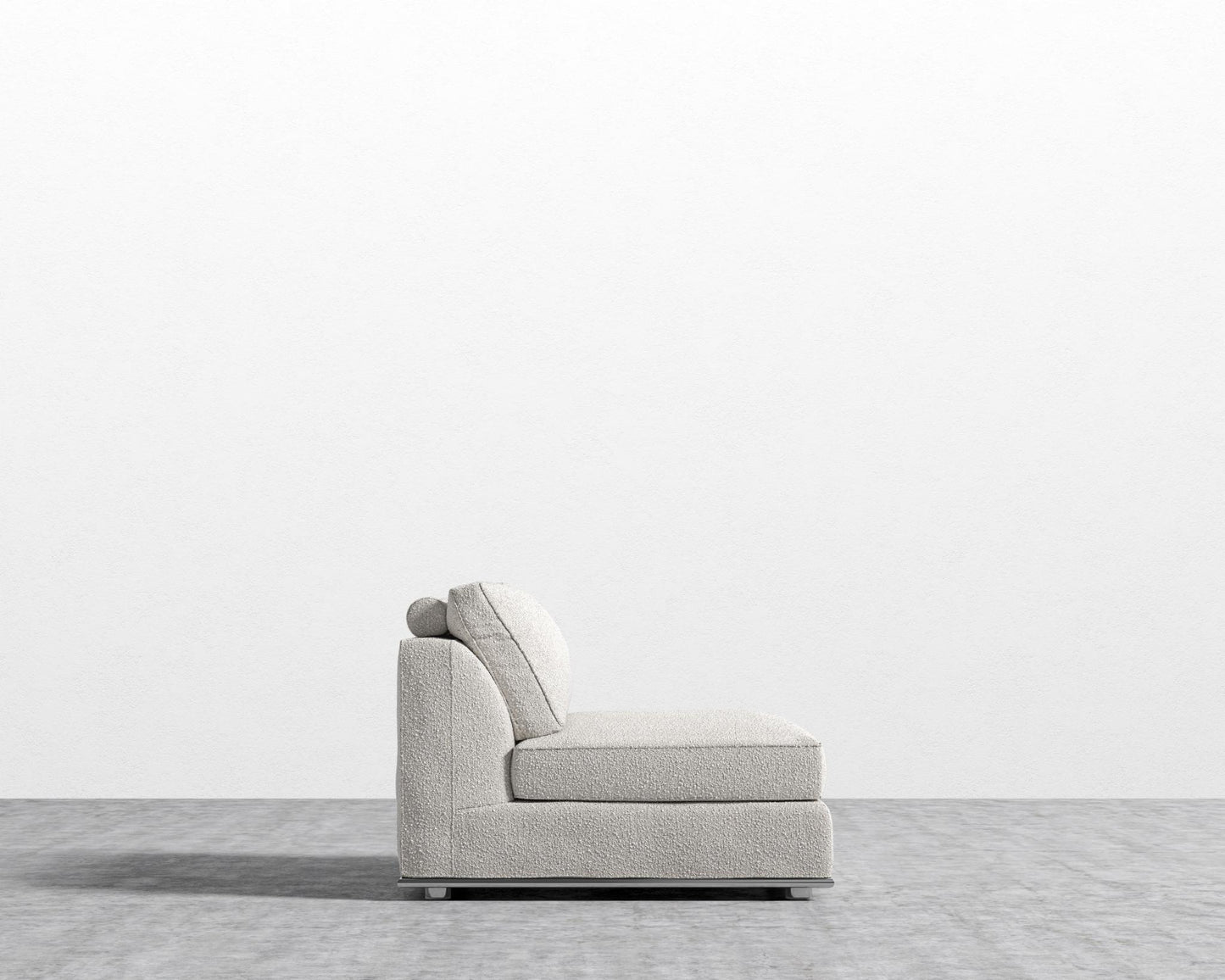 Milo 1 Seater - Armless - Chatou Boucle - Pearl