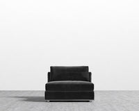 Milo 1 Seater - Armless - Venice Vegan Suede - Black