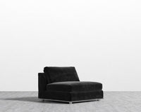 Milo 1 Seater - Armless - Venice Vegan Suede - Black
