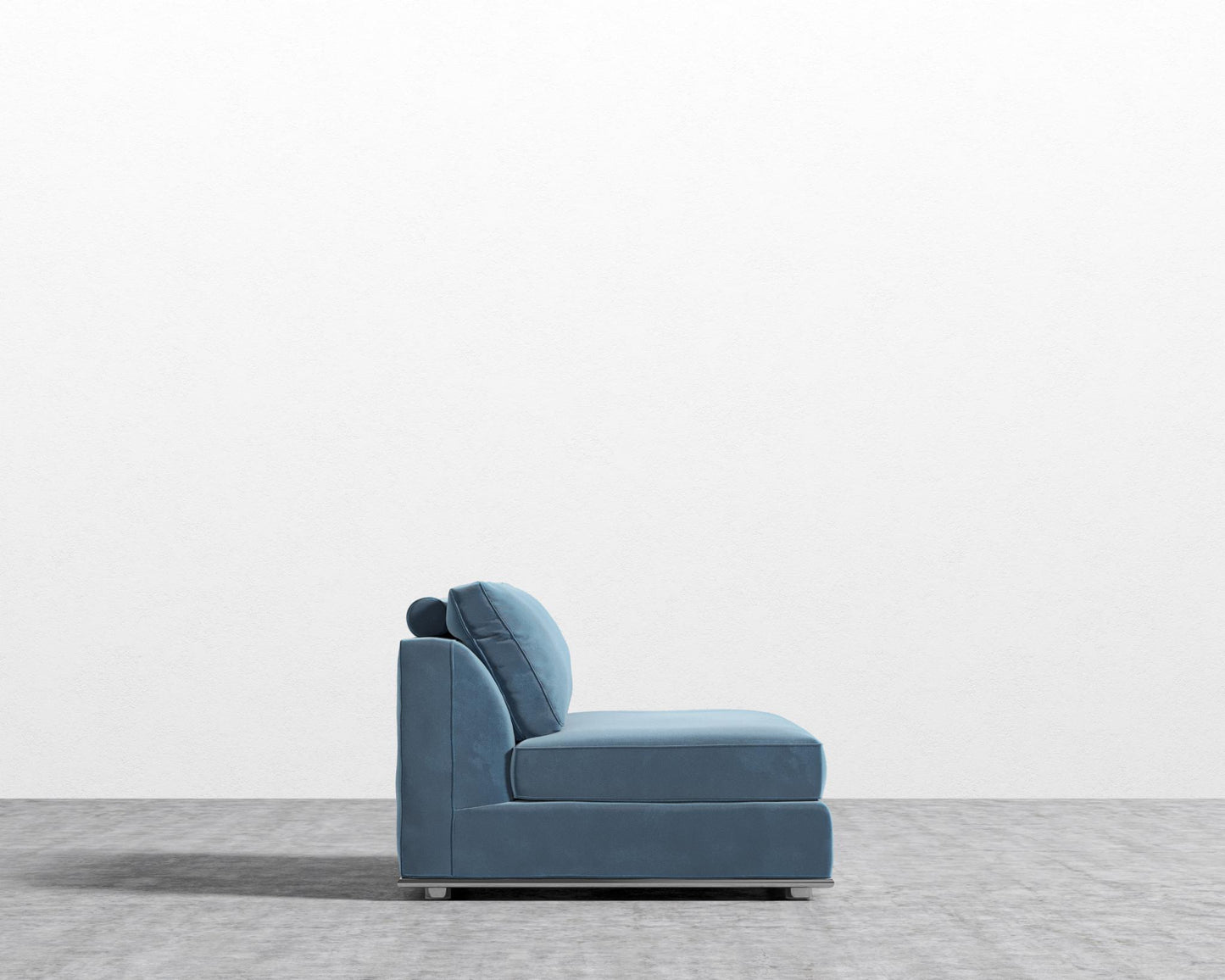 Milo 1 Seater - Armless - Venice Vegan Suede - Solstice