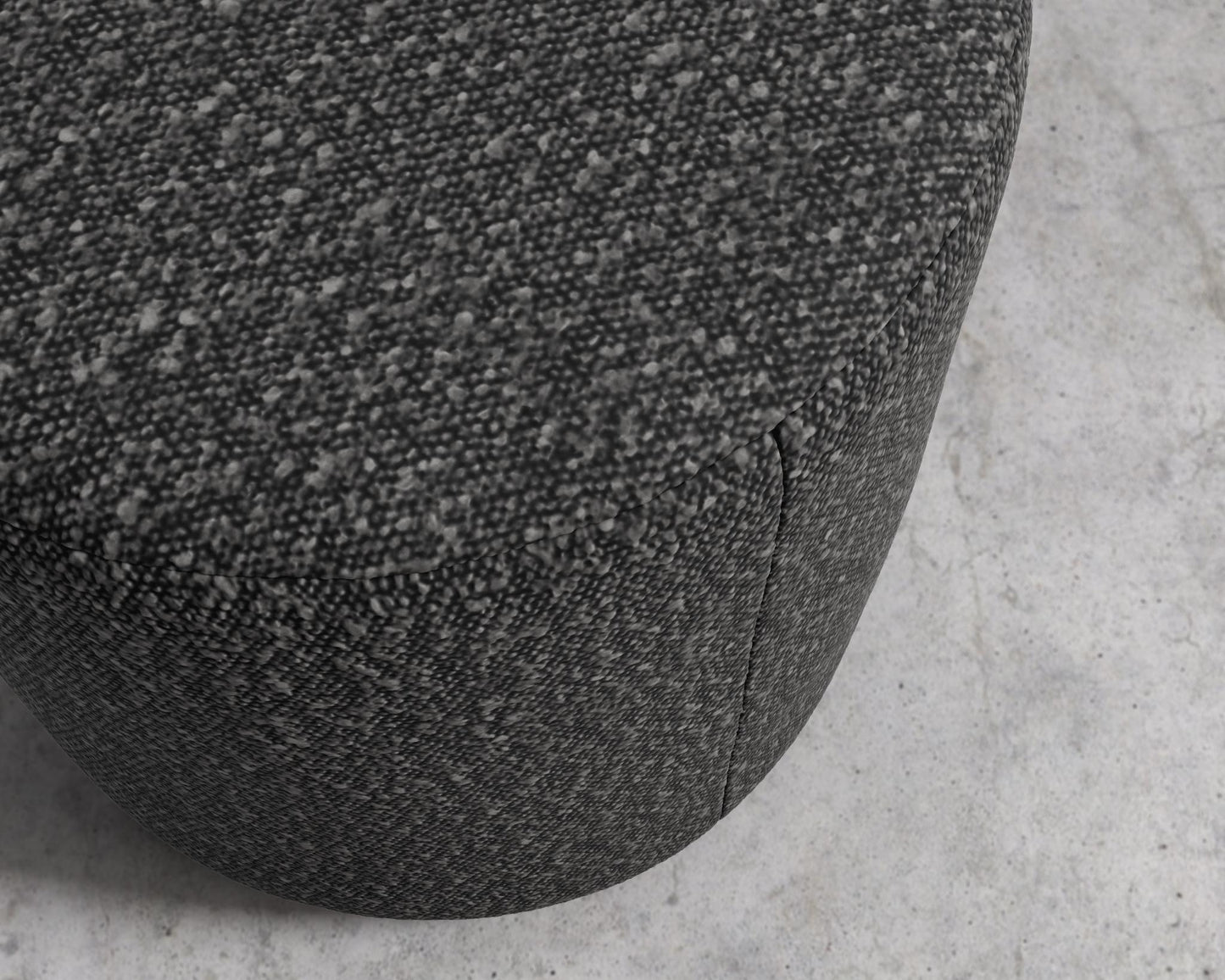 Nova Pouf - Chatou Boucle - Caviar
