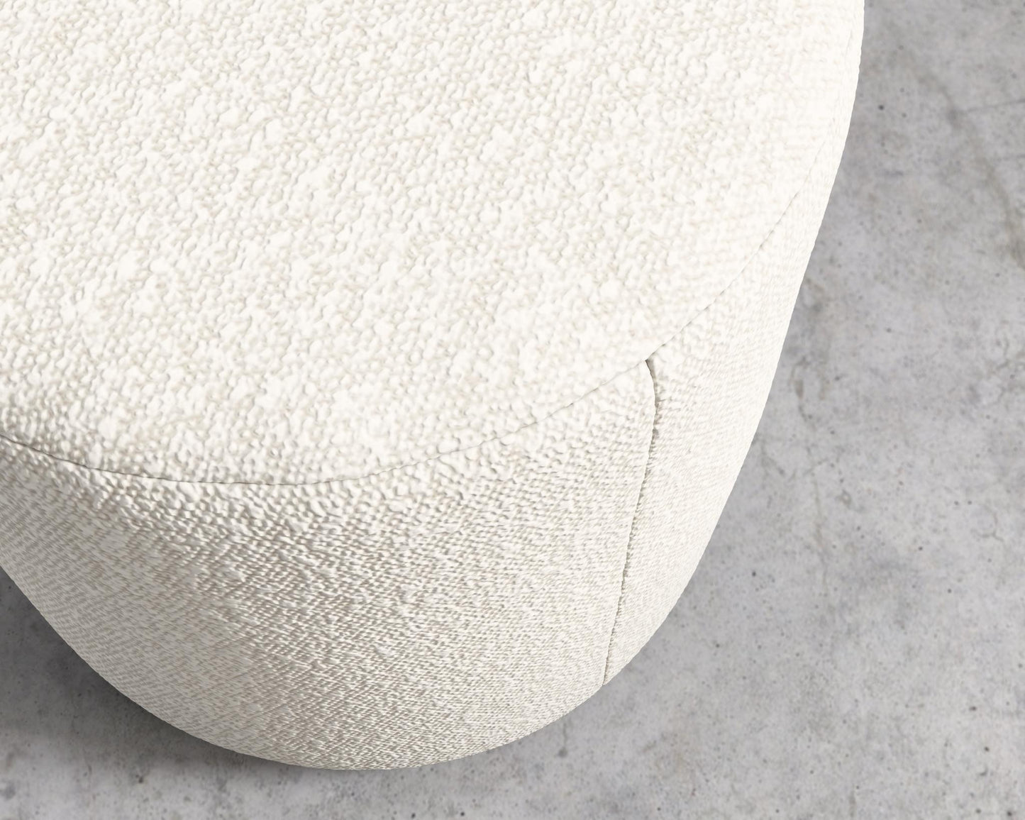 Nova Pouf - Chatou Boucle - Pearl