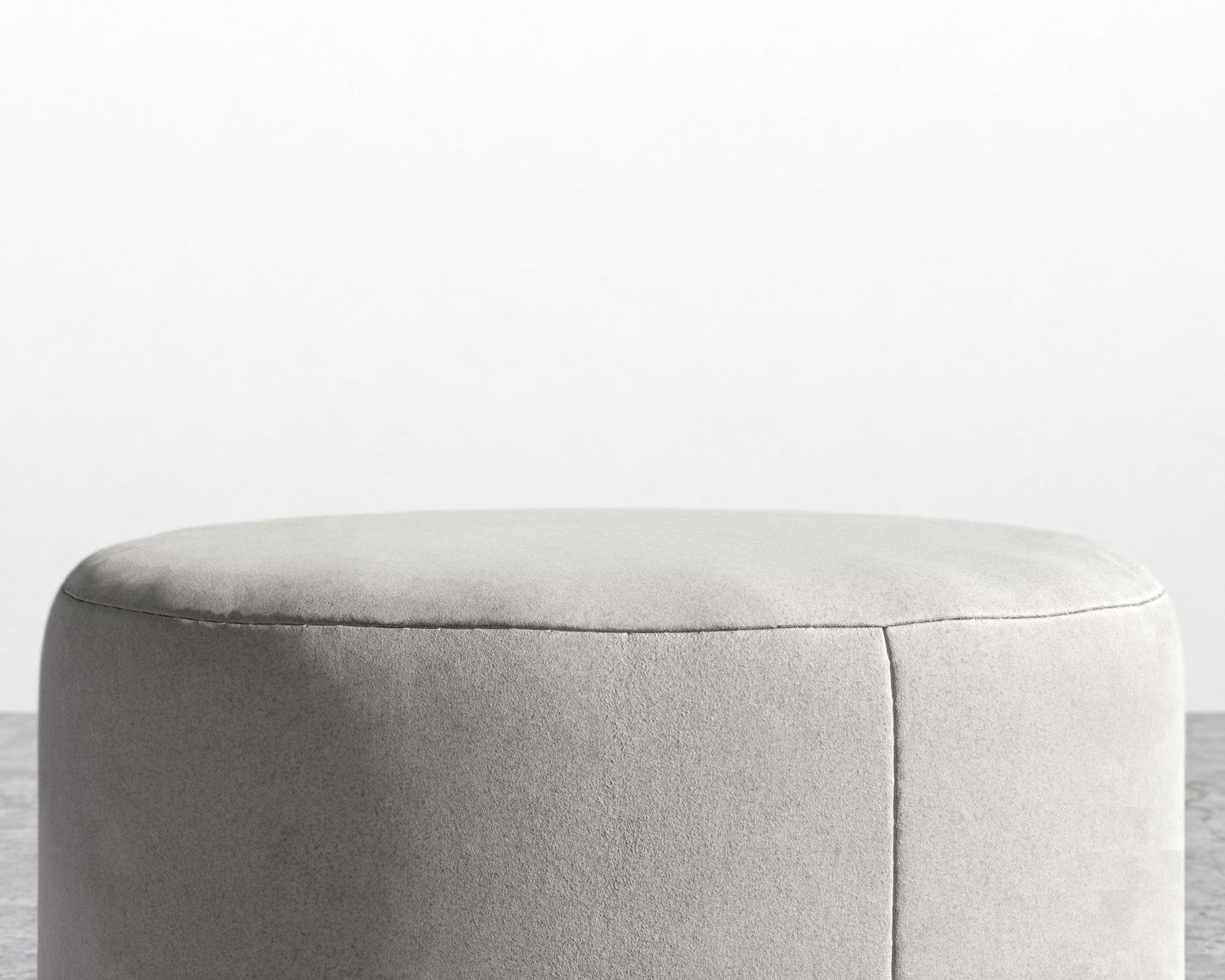 Nova Pouf - Venice Vegan Suede - Chiffon
