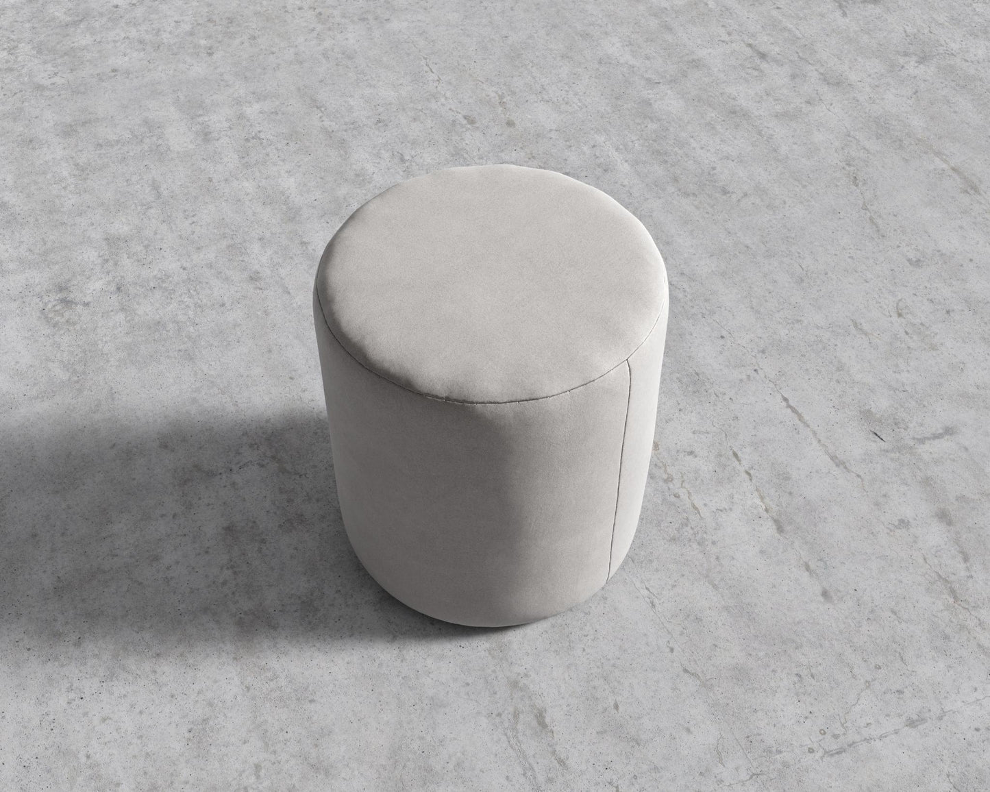 Nova Pouf - Venice Vegan Suede - Chiffon