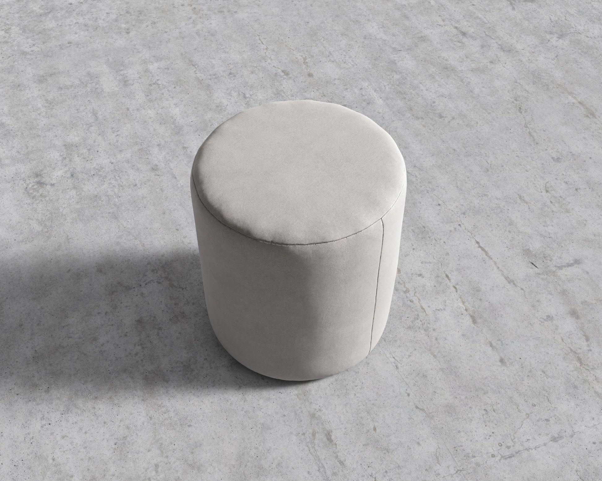 Nova Pouf - Venice Vegan Suede - Chiffon