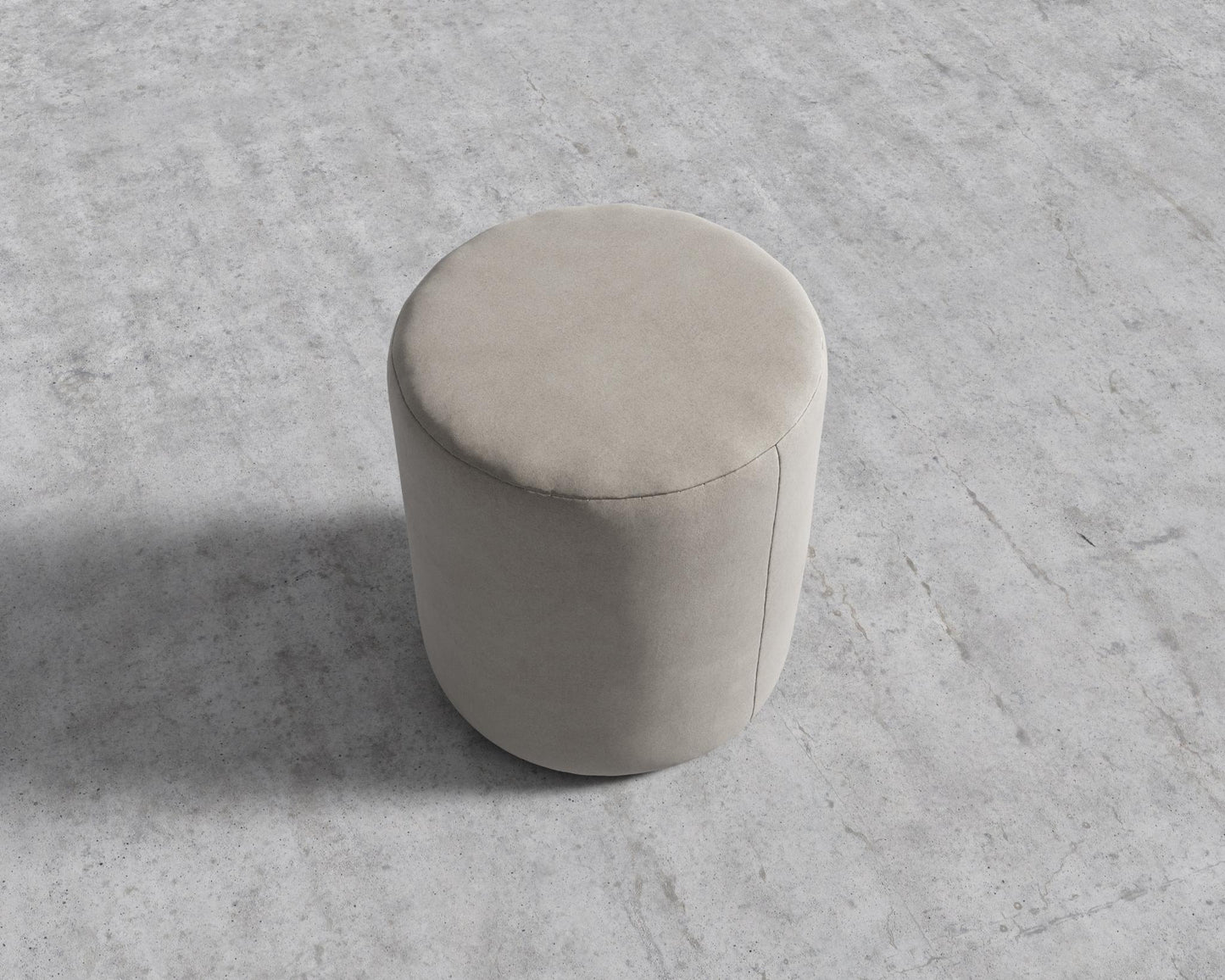 Nova Pouf - Venice Vegan Suede - Latte