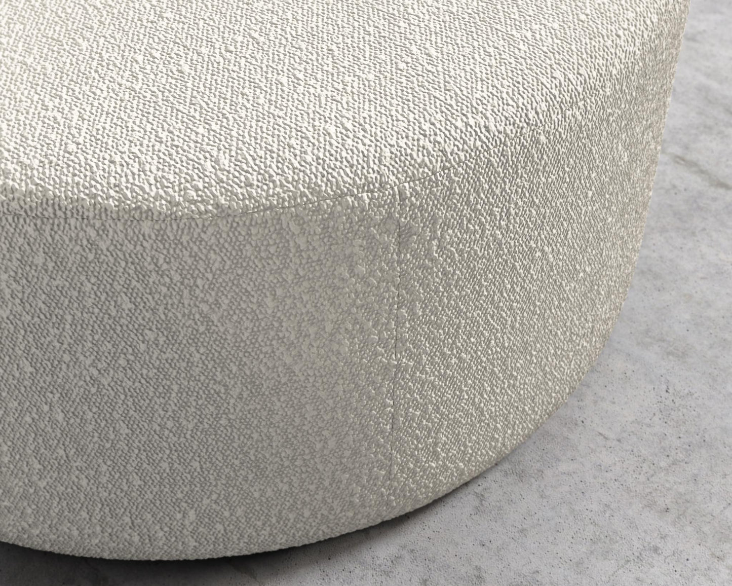 Nova Pouf Large - Chatou Boucle - Pearl