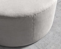 Nova Pouf Large - Venice Vegan Suede - Chiffon