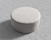 Nova Pouf Large - Venice Vegan Suede - Chiffon