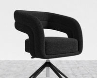 Mia Office Chair - Chatou Boucle - Caviar - Black Base