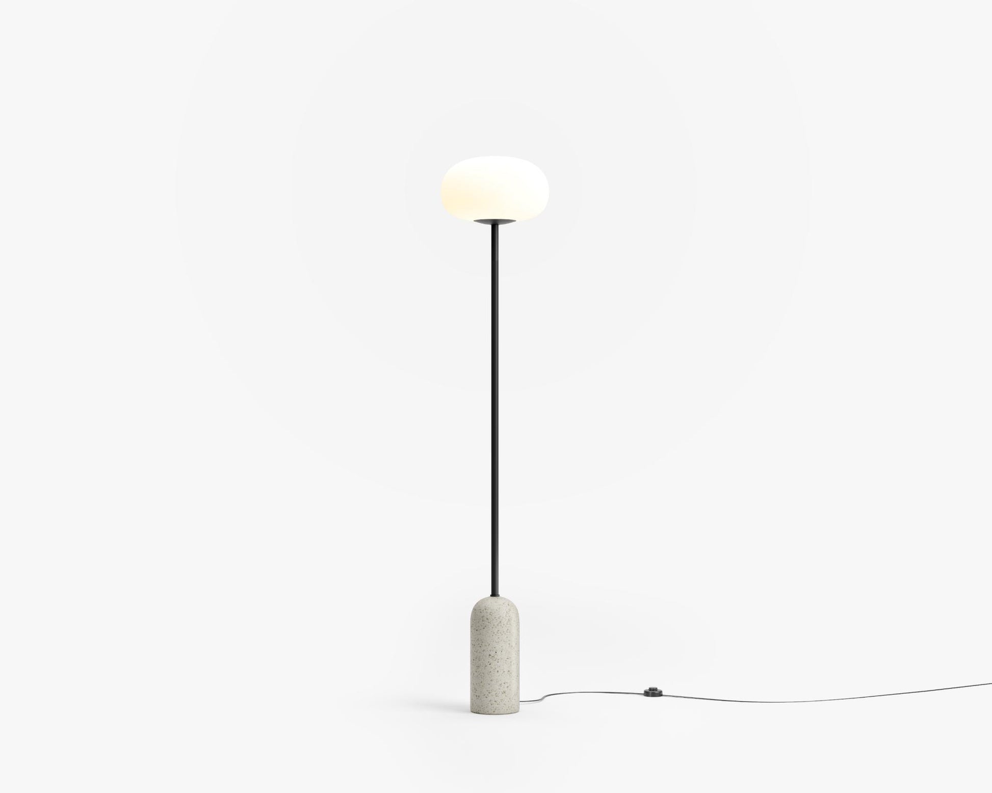 Nino Floor Lamp - White Terrazzo