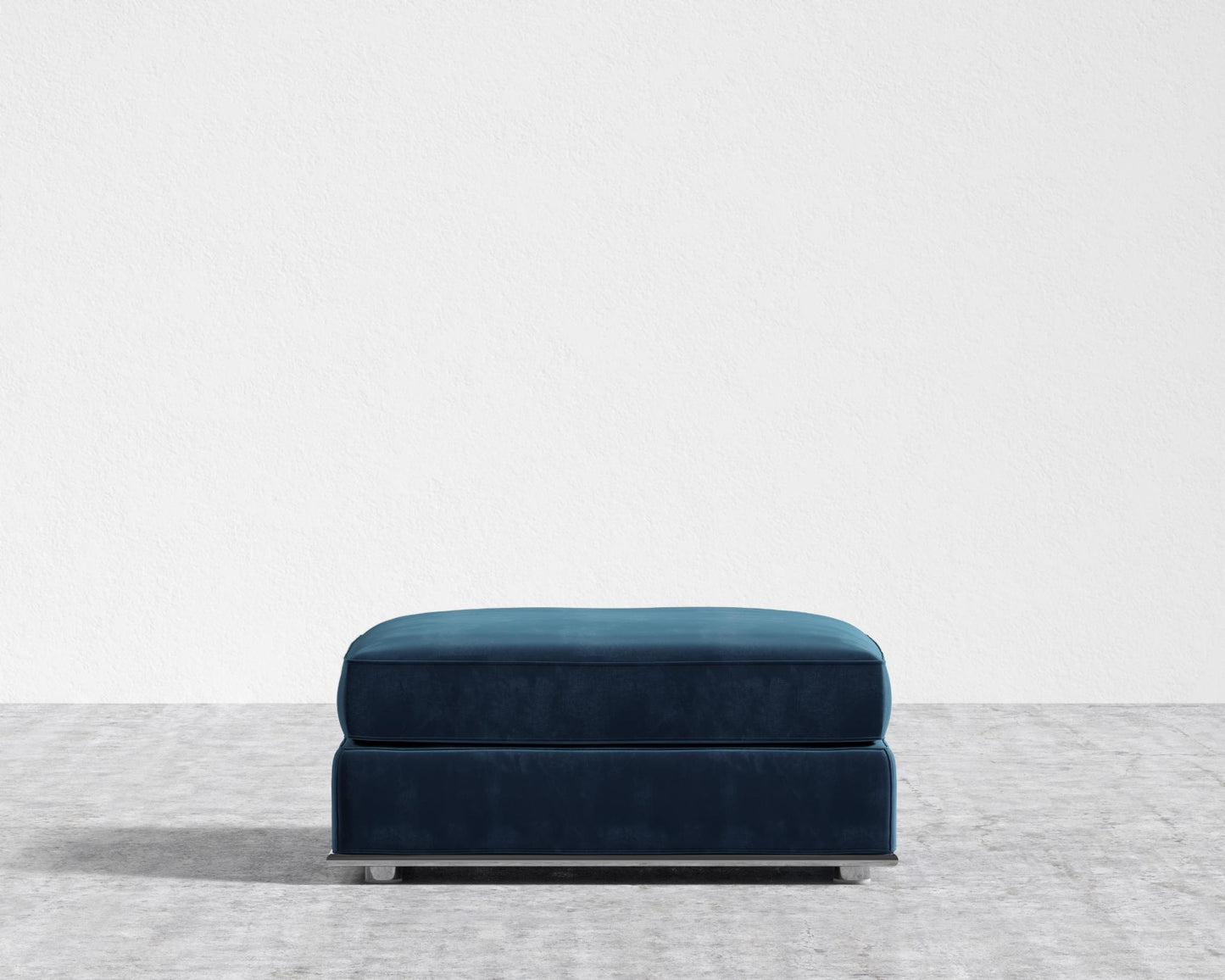 Milo Sleeper Sofa 88in - Ottoman - Plush Velvet - Cobalt