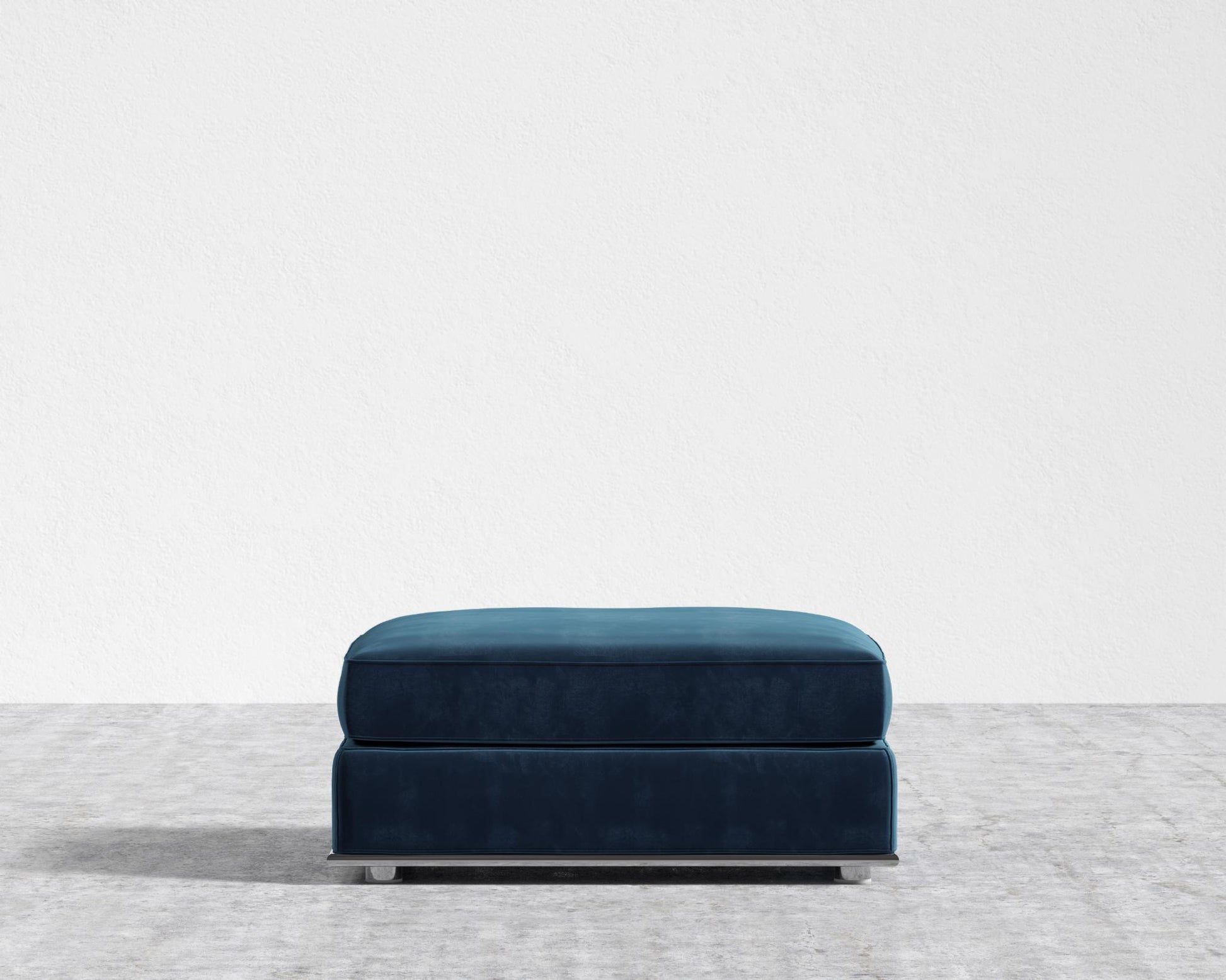 Milo Sleeper Sofa 88in - Ottoman - Plush Velvet - Cobalt