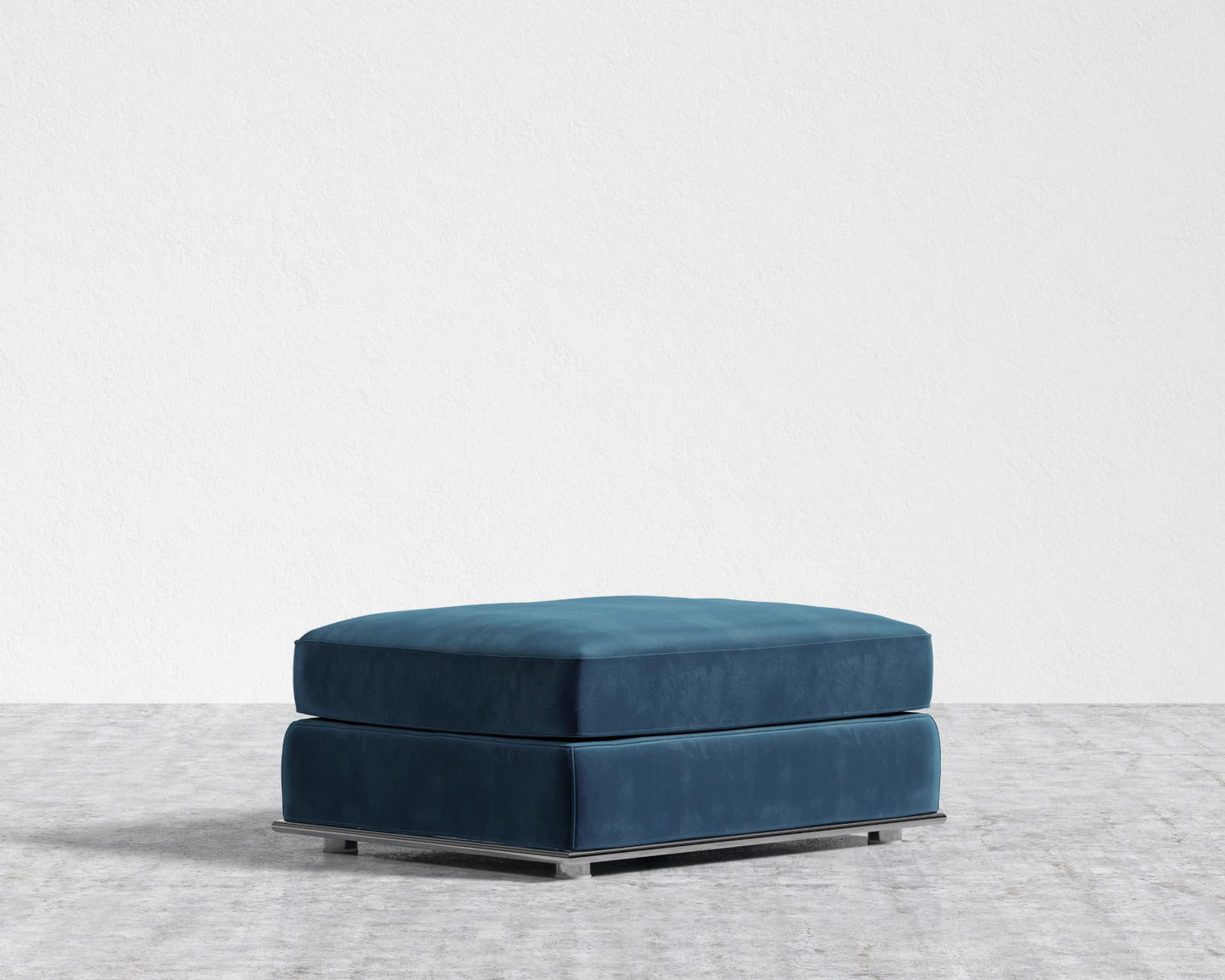 Milo Sleeper Sofa 88in - Ottoman - Plush Velvet - Cobalt