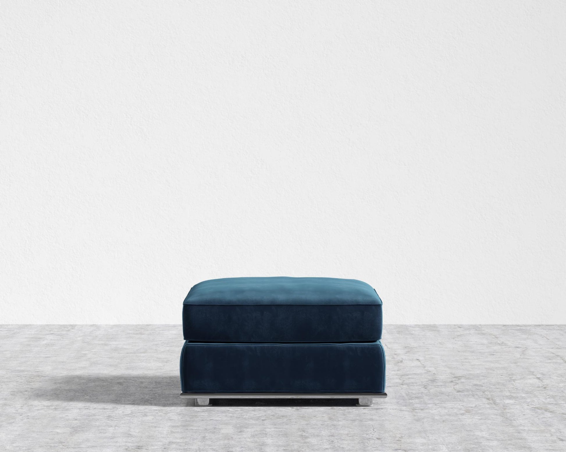 Milo Sleeper Sofa 88in - Ottoman - Plush Velvet - Cobalt