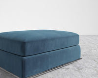 Milo Sleeper Sofa 88in - Ottoman - Plush Velvet - Cobalt