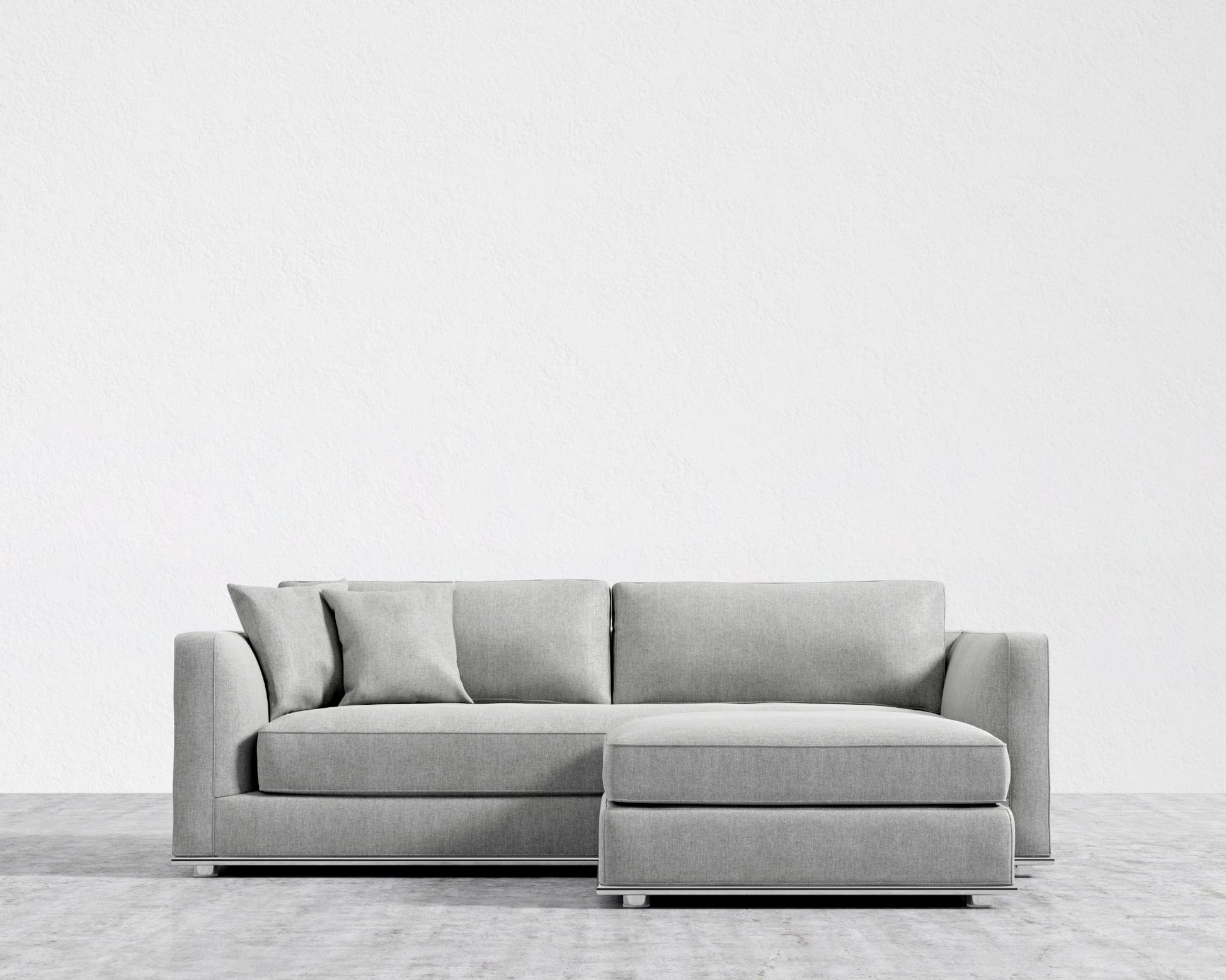 Milo Sleeper Sofa 88in - Ottoman - Modern Felt - Malmo
