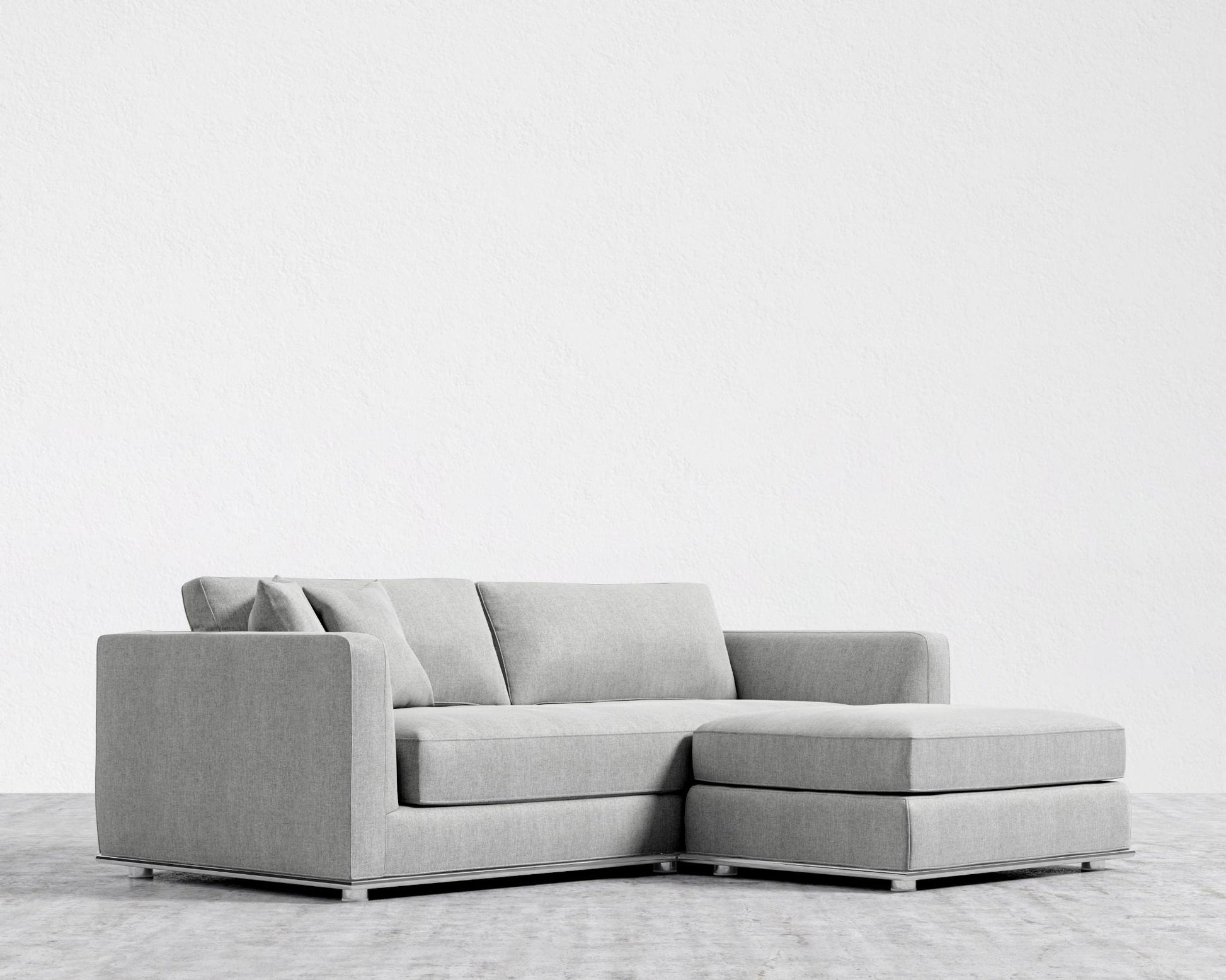 Milo Sleeper Sofa 88in - Ottoman - Modern Felt - Malmo
