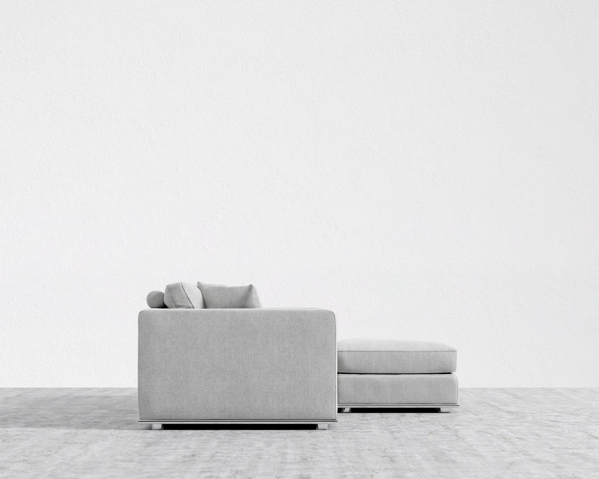 Milo Sleeper Sofa 88in - Ottoman - Modern Felt - Malmo