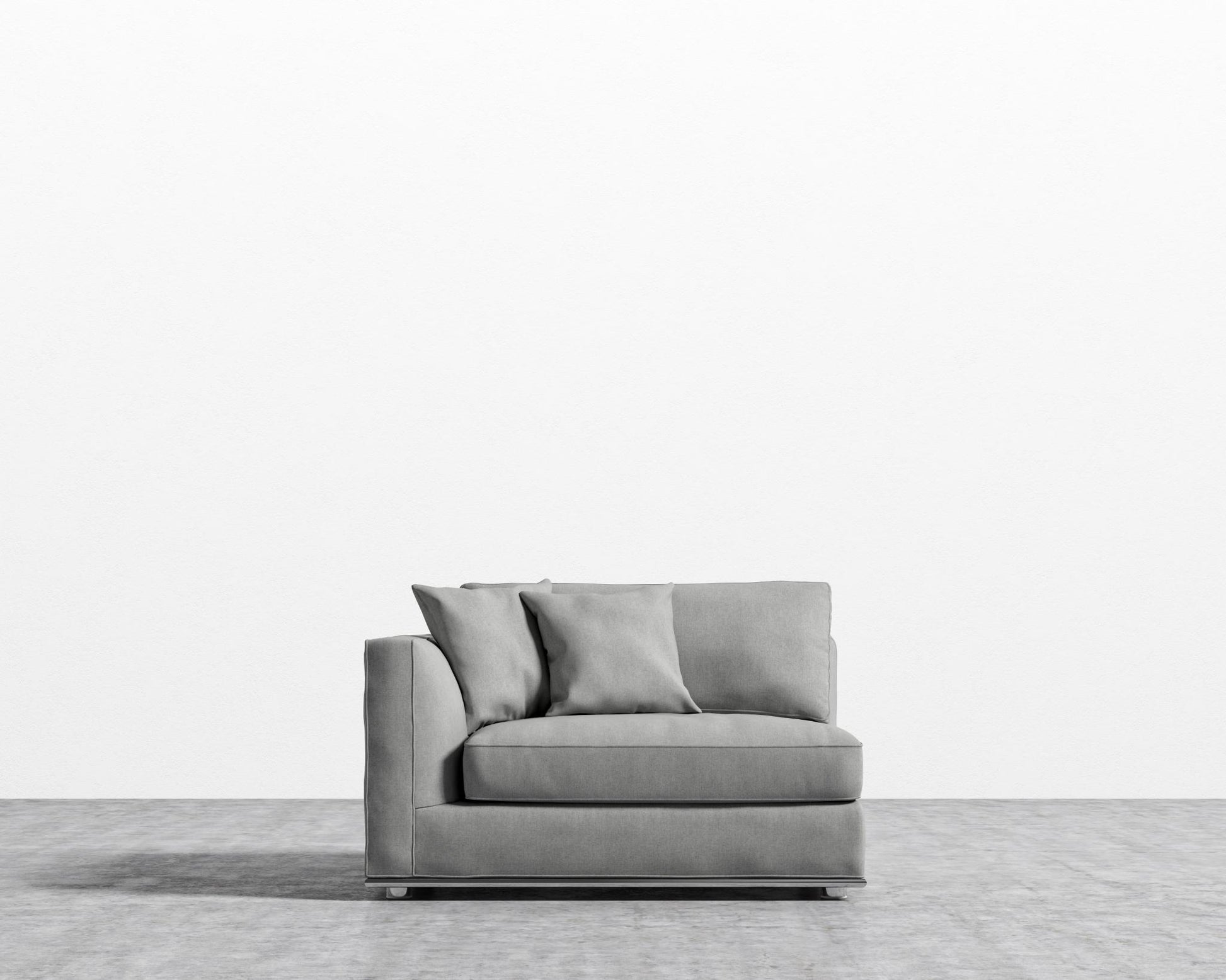 Milo Sectional - Modern Felt - Malmo - Single Left 