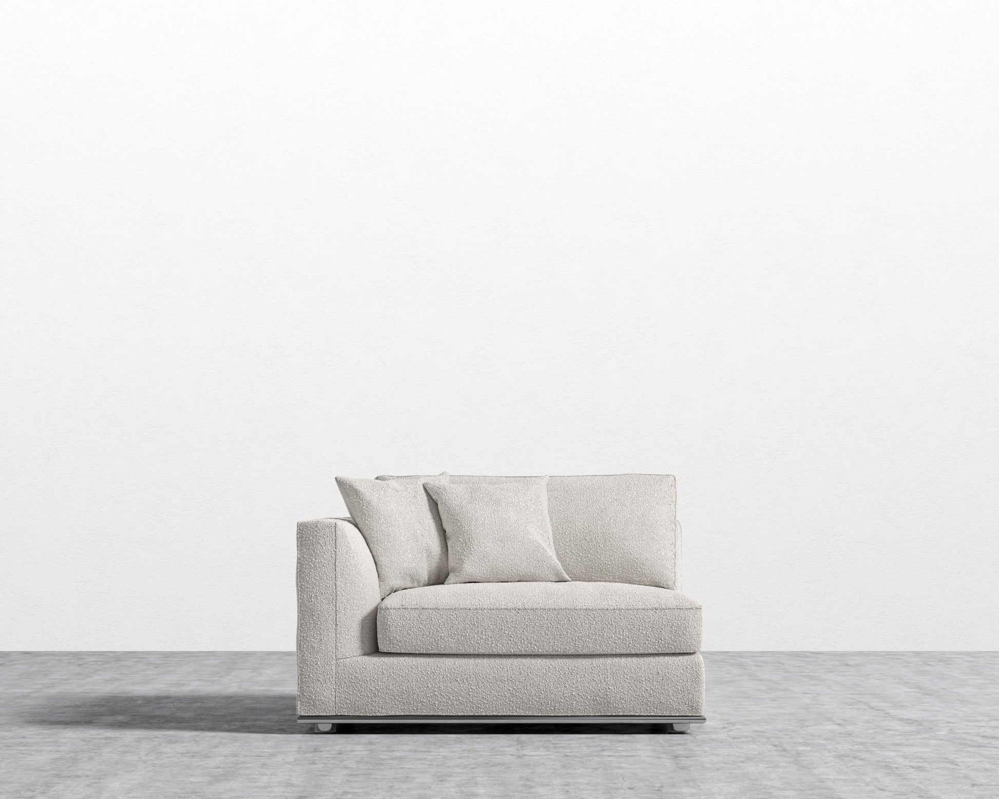 Milo 1 Seater - Left Facing - Chatou Boucle - Pearl