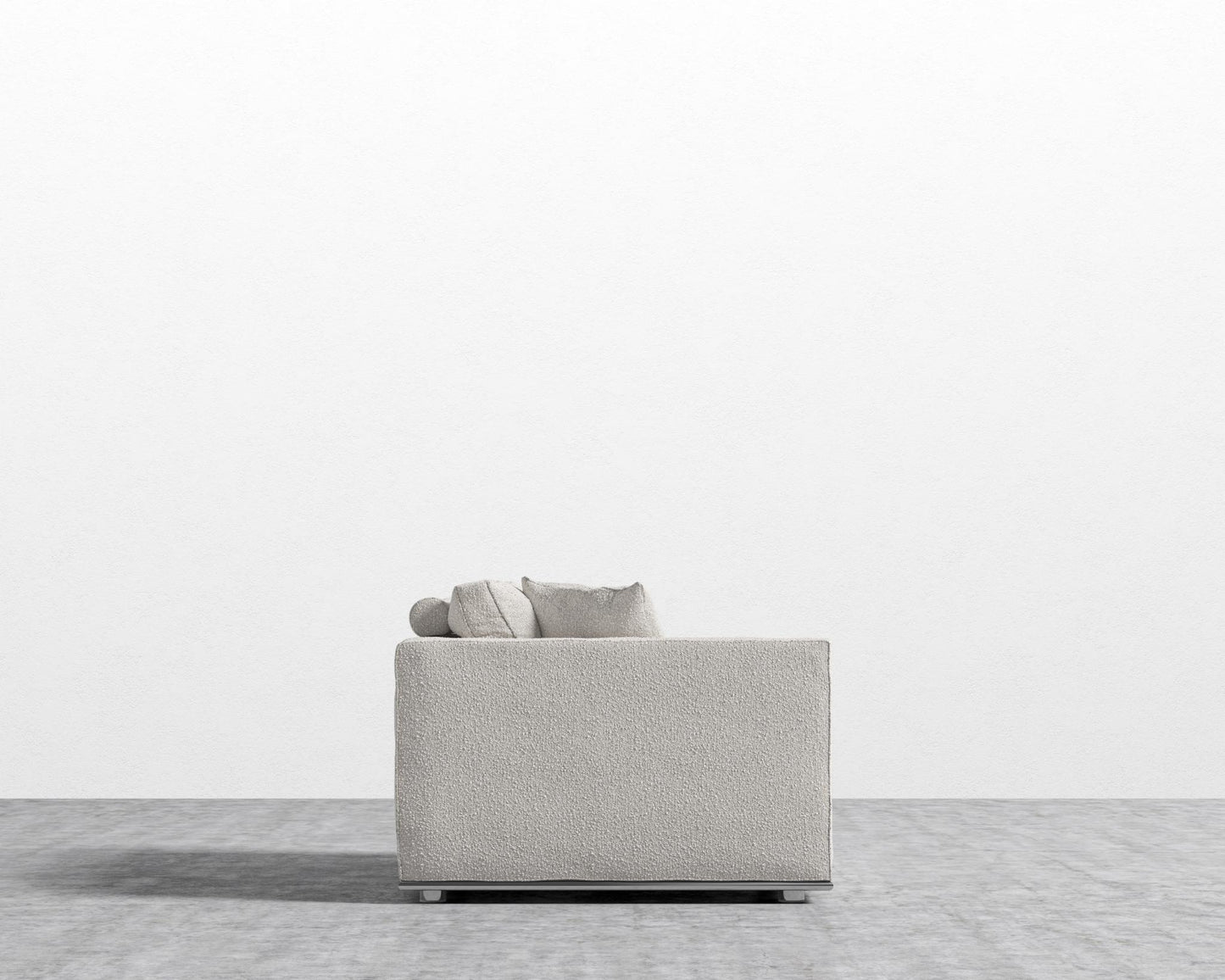 Milo 1 Seater - Left Facing - Chatou Boucle - Pearl