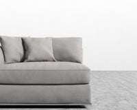 Milo 1 Seater - Left Facing - Venice Vegan Suede - Chiffon