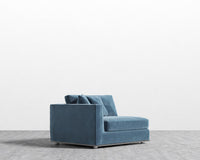 Milo 1 Seater - Left Facing - Plush Velvet - Solstice