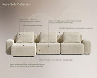 Kaye Open End Sofa S