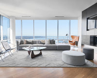 Arya Modular Sectional - Left Hand Facing - Plush Weave Porpoise