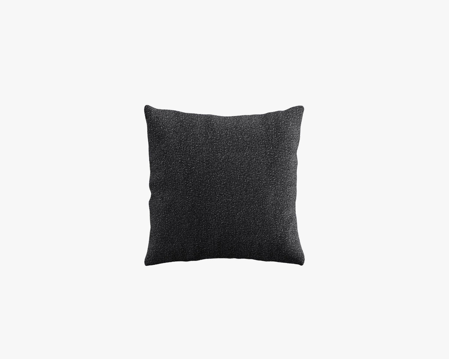 Square Throw Pillow 18 - Chatou Boucle - Caviar