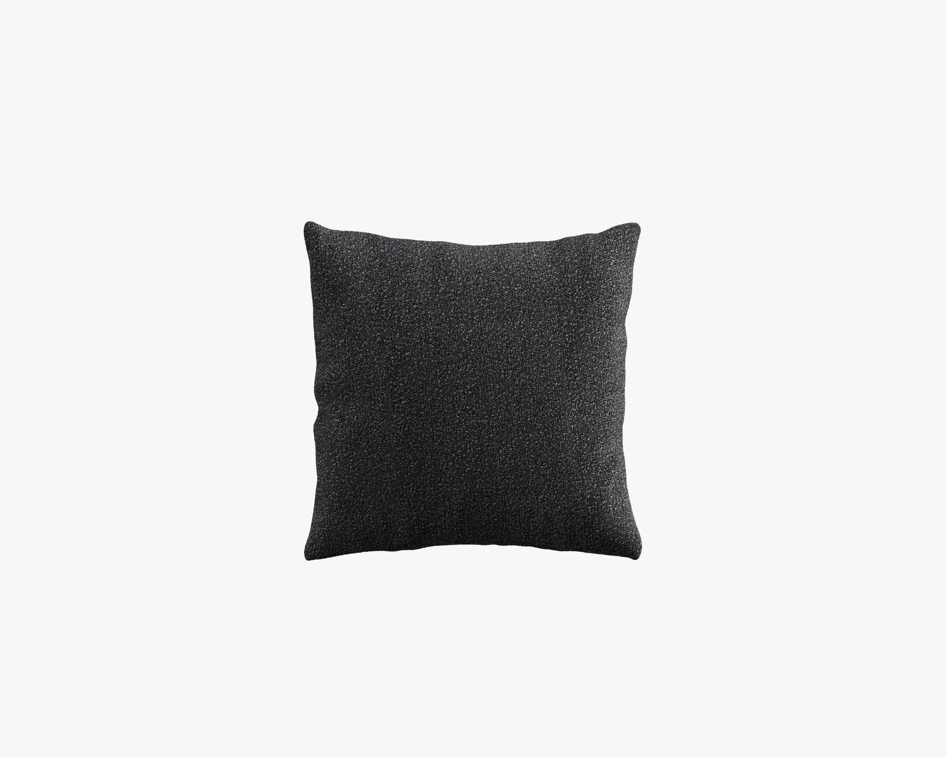 Square Throw Pillow 18 - Chatou Boucle - Caviar