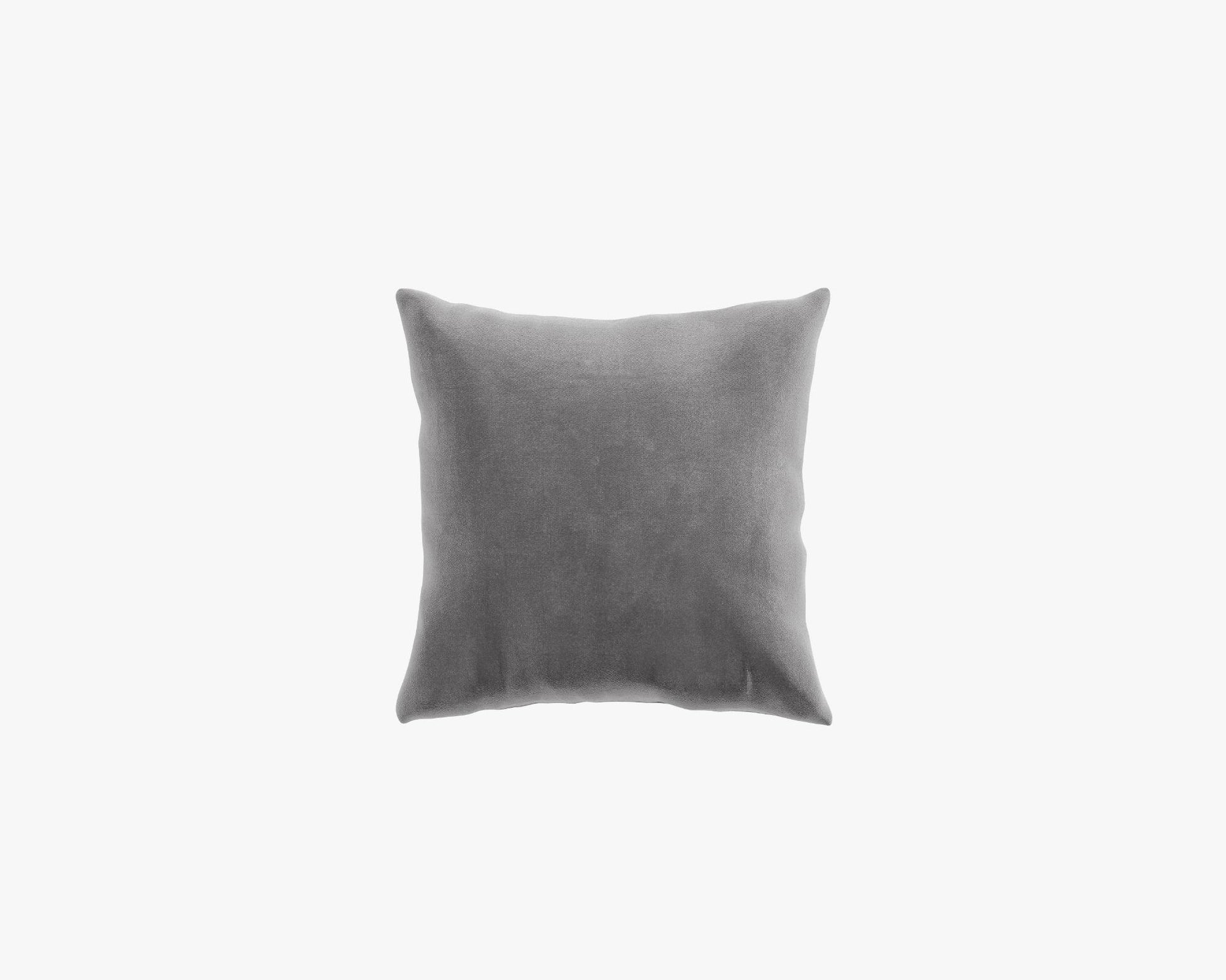 Square Throw Pillow 18 - Plush Velvet - Glacier Grey 2022