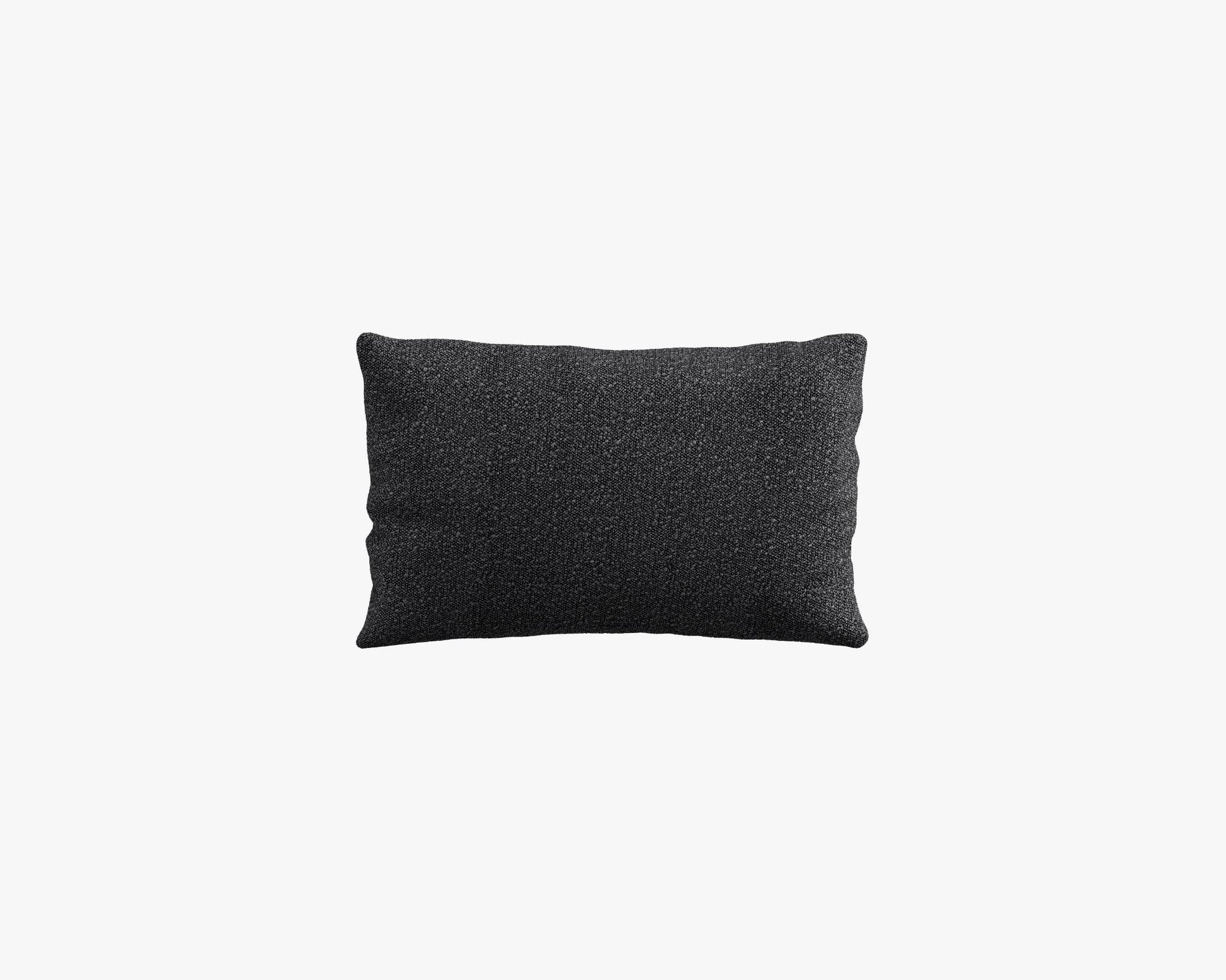 Rectangular Throw Pillow - Chatou Boucle - Caviar